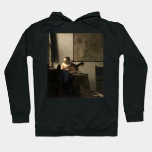 Woman with a Lute near a Window by Jan Vermeer Hoodie